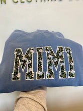 Load image into Gallery viewer, Mimi Appliqué Embroidered Sweatshirt | Primavera Rosa (Made to Order)
