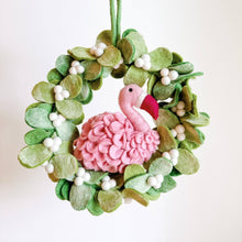 Load image into Gallery viewer, Felt Mistletoe Wreath: 9&quot;
