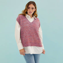 Load image into Gallery viewer, Sara V Neck Twist Knitted Vest
