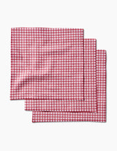 Load image into Gallery viewer, Fireside Plaid Red Dishcloth Set