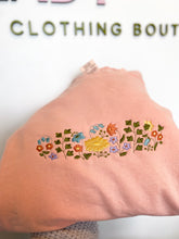 Load image into Gallery viewer, Meadow Blooms Pattern (Embroidered Crewneck & Tee Options)