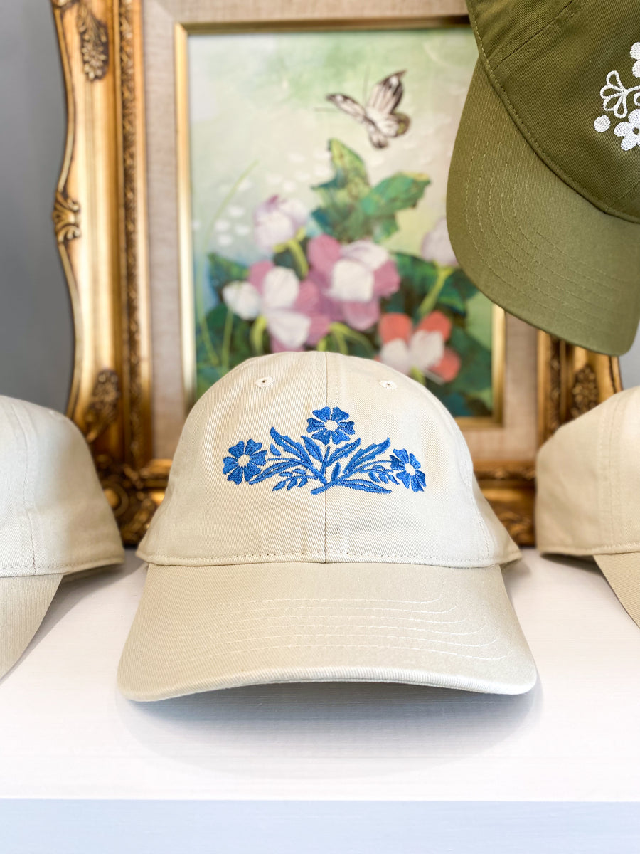 Cornflower Fields Pattern (Embroidered Hat) – The Jaunty Lady display picture 2
