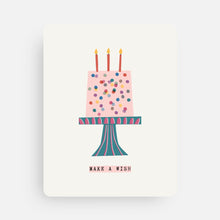 Load image into Gallery viewer, 'Make a Wish' Birthday Cake Greeting Card