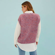 Load image into Gallery viewer, Sara V Neck Twist Knitted Vest
