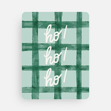 Load image into Gallery viewer, Plaid 'Ho Ho Ho' Holiday Greeting Card