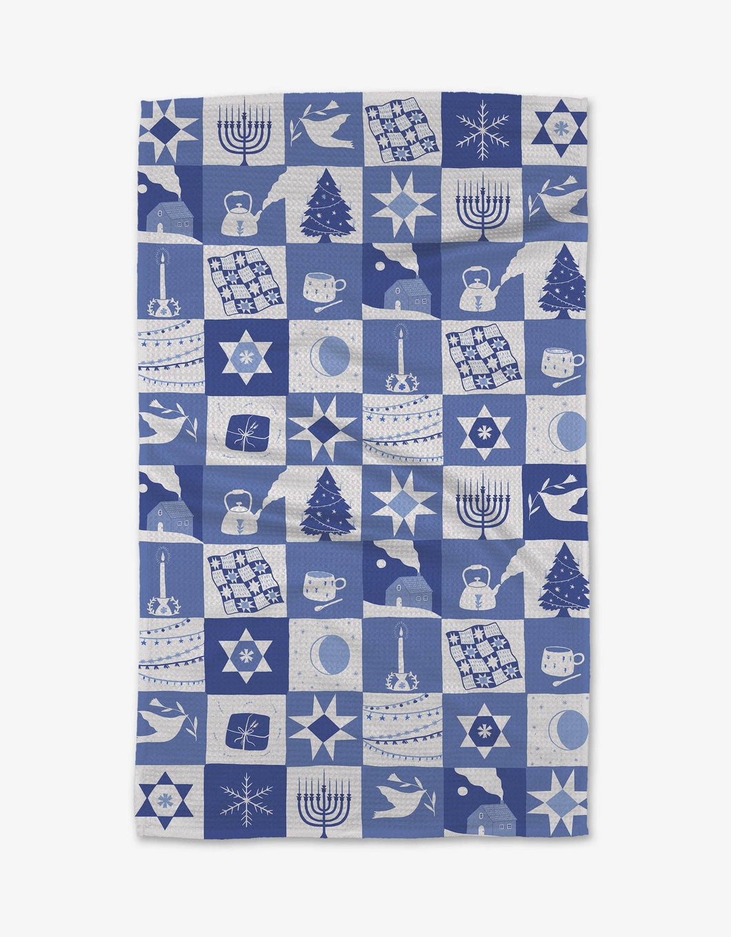 Blue Holiday Treats Tea Towel