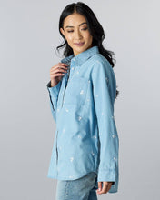 Load image into Gallery viewer, Amaya Embroidered Chambray Top
