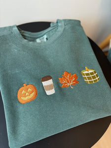 Fall Favorites Embroidered Sweatshirt