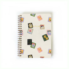 Load image into Gallery viewer, Small Floral Stamps Notebook / Lined Pages
