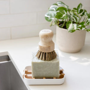 Plant-Based Biodegradable Soap Dish Tray | White