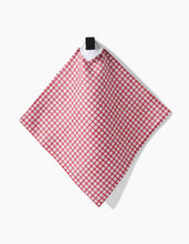 Load image into Gallery viewer, Fireside Plaid Red Dishcloth Set
