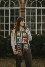 Load image into Gallery viewer, Crocheted Granny Square Scarf
