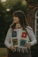 Load image into Gallery viewer, Crocheted Granny Square Scarf
