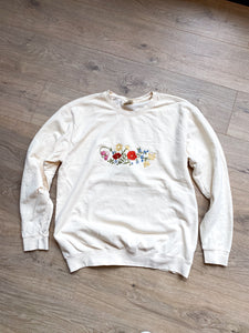 Wildflower Wonders Pattern (Embroidered Crewneck & Tee Options)