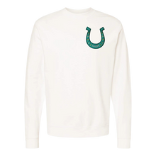 Load image into Gallery viewer, Lucky Horseshoe Appliqué Embroidered Sweatshirt
