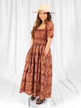 Load image into Gallery viewer, Teddy Midi Dress - Ruby Floral
