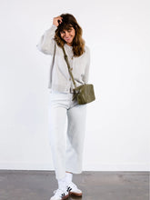 Load image into Gallery viewer, Medium Perforated Zipper Crossbody
