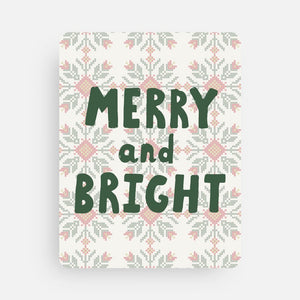 'Merry And Bright' Holiday Greeting Card