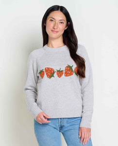 Cazadero Crew Sweater - Strawberries