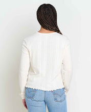 Load image into Gallery viewer, Foothill Pointelle Long Sleeve Crew
