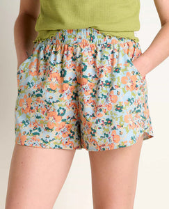 Sunkissed Pull-On Short II | Papaya Geranium Print