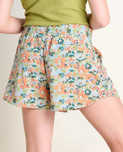 Sunkissed Pull-On Short II | Papaya Geranium Print