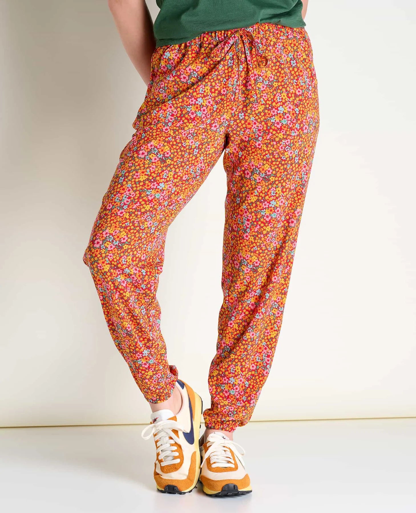Sunkissed Jogger | Taffy Micro Floral Print – The Jaunty Lady