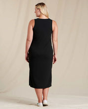 Load image into Gallery viewer, Piru Henley Midi Tank Dress | Black
