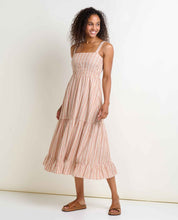 Load image into Gallery viewer, Taj Hemp Tiered Midi Dress
