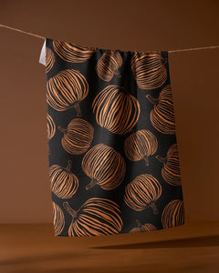Pumpkin Noir Tea Towel