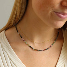 Load image into Gallery viewer, Tourmaline Prism Necklace
