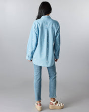 Load image into Gallery viewer, Amaya Embroidered Chambray Top
