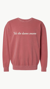 Tis The Damn Season Embroidered Sweatshirt