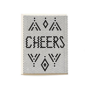 Retro Tile Cheers Greeting Card