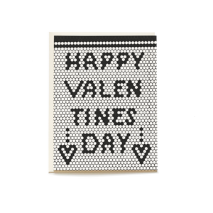 Retro Tile Valentine's Day Greeting Card